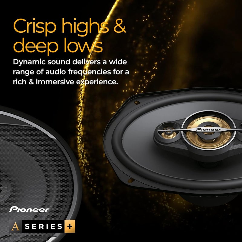 Pioneer TS-A1081F 10 cm 2-Way Coaxial Speaker Set (230W Max, 50W RMS) - Image 4